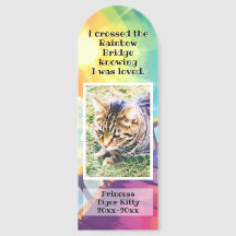 Rainbow Bridge Custom Photo Pet Memorial Dog Cat