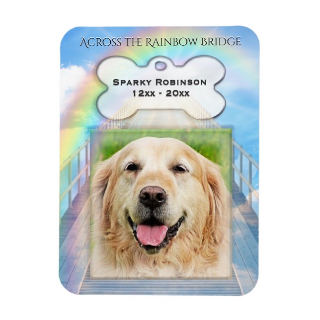 Rainbow Bridge Dog Memorial Magnet (Vertical)