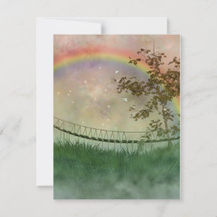Rainbow Bridge Flat Card with Envelope