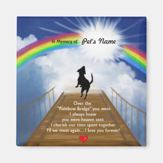 Rainbow Bridge for Dogs Magnet