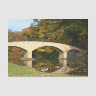 Rainbow Bridge in Fall at Grove City College Tissue Paper