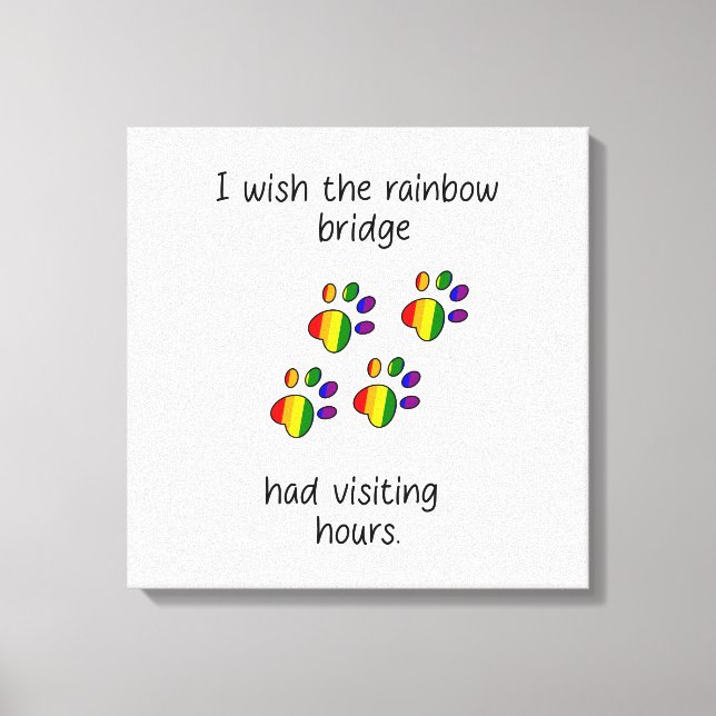 Rainbow Bridge Light Stretched Canvas Print (Front)