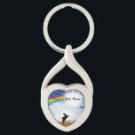 Rainbow Bridge Memorial for Rabbits Key Ring<br><div class="desc">Losing a rabbit is never easy... ... .. it"s like losing your best friend and a member of your family. Many BELIEVE when their beloved rabbit dies they cross over the Rainbow Bridge. Angel artist and pet lover, Angelina LaFera, illustrated this heartfelt tribute and wrote this memorial poem to honour...</div>