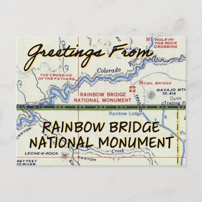 Rainbow Bridge National Monument Vintage Postcard (Front)