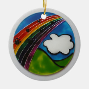 Rainbow Bridge Pet Memorial Ceramic Tree Decoration
