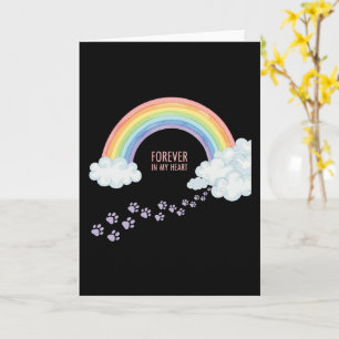 Rainbow Bridge Pet Memorial   Forever In My Heart  Card