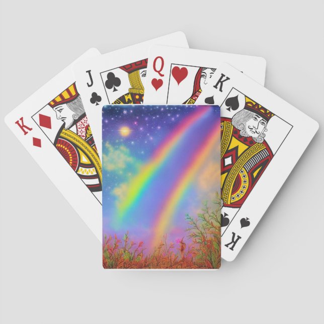 Rainbow bridge playing cards (Back)