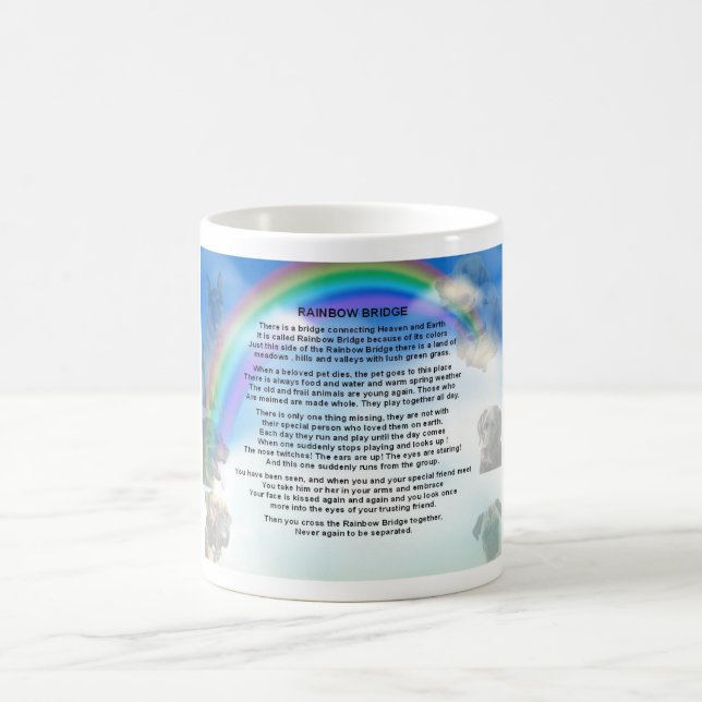 Rainbow Bridge Poem Coffee Mug (Center)