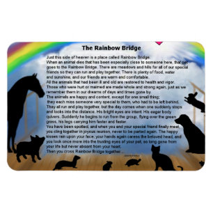 Rainbow Bridge Poem Magnet