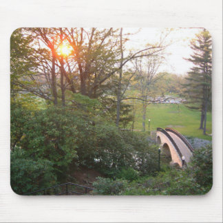 Rainbow Bridge Sunset at Grove City College Mouse Pad