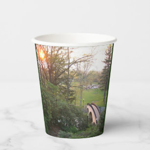 Rainbow Bridge Sunset at Grove City College Paper Cups