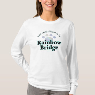 Rainbow Bridge With Paw Long Sleeve Tee For Women