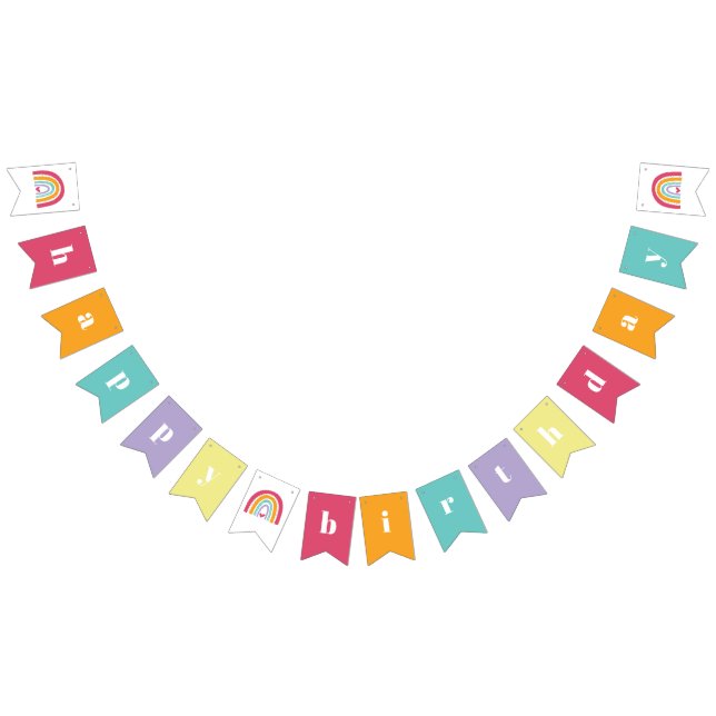 Rainbow Bright Birthday Party  Bunting (All)