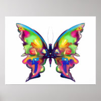 Rainbow Bright Pretty Butterfly