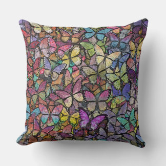 rainbow brite fantasy butterfly pattern cushion
