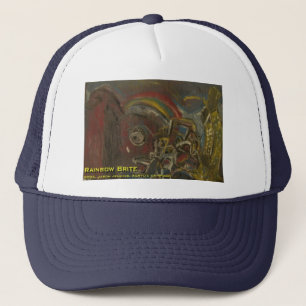 rainbow brite trucker hat