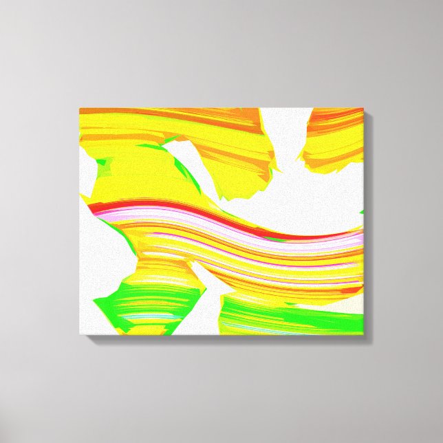 Rainbow brush canvas print (Front)