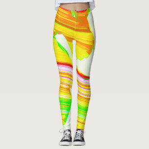 Rainbow brush leggings