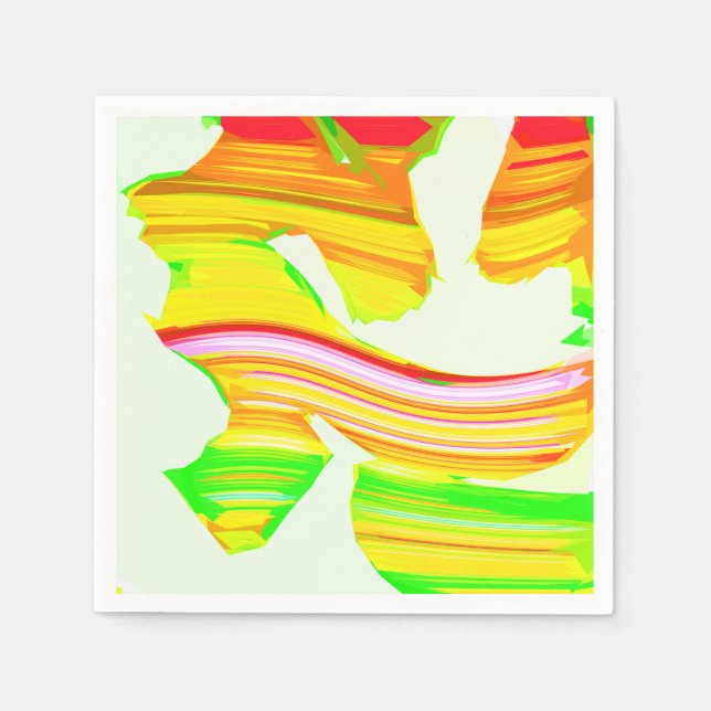Rainbow brush napkin (Front)