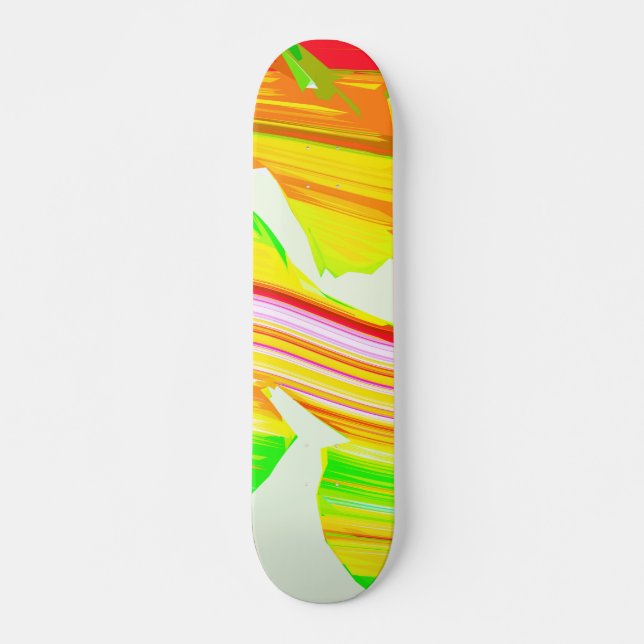 Rainbow brush skateboard (Front)