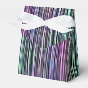 rainbow brush strokes on black : favour box
