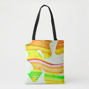 Rainbow brush tote bag