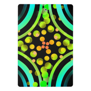 Rainbow Bubbles Colour Field Bright Beautiful Mini Clipboard