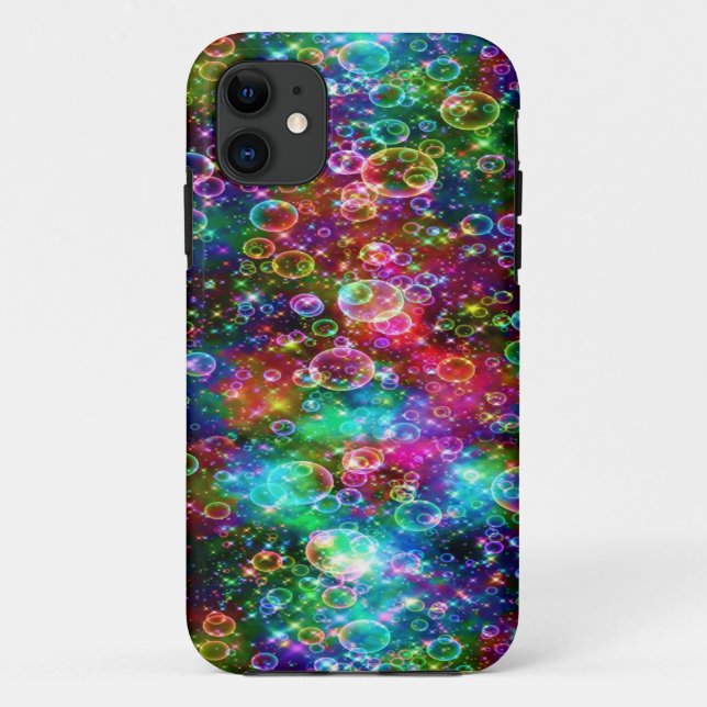 Rainbow Bubbles Magically Floating Case-Mate iPhone Case (Back)