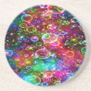 Rainbow Bubbles Magically Floating Coaster