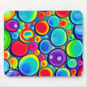 Rainbow Bubbles  Mouse Pad