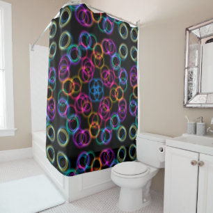 Rainbow Bubbles Shower Curtain
