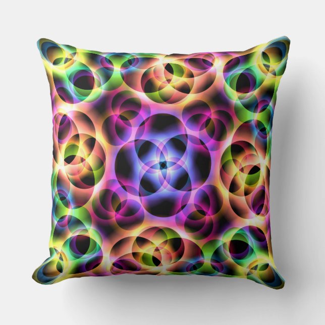 Rainbow Bubbles Two Cushion (Front)