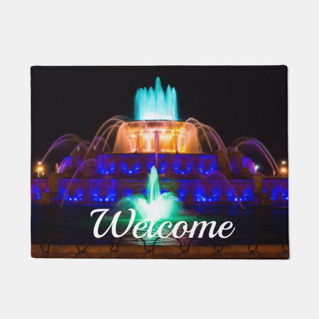 Rainbow Buckingham Welcome Doormat (Front)