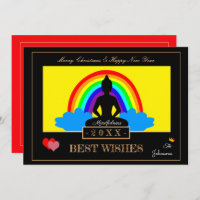 Rainbow Buddha & Mindfulness Yoga /meditation card