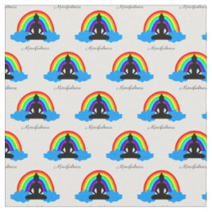 Rainbow Buddha & Mindfulness Yoga /meditation Fabric