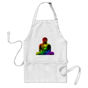 Rainbow Buddha Statue Standard Apron