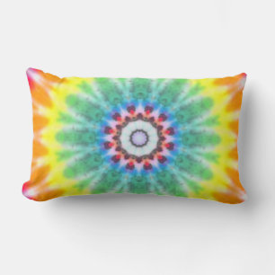 Rainbow bullseye lumbar cushion