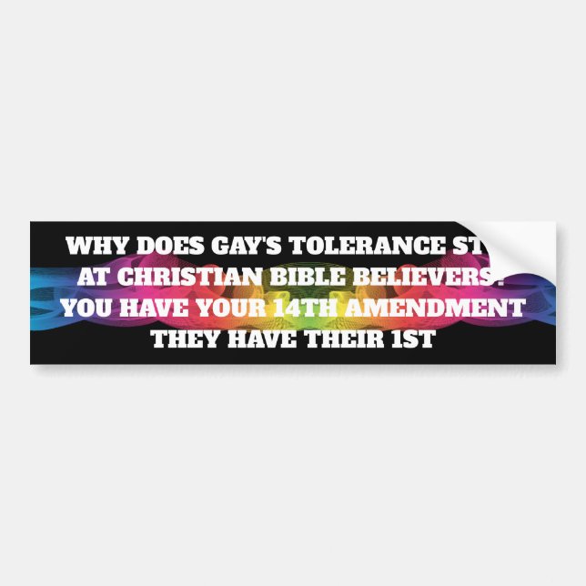 RAINBOW BUMPER STICKER (Front)
