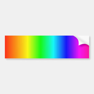 Rainbow bumpersticker bumper sticker