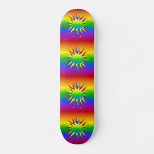 Rainbow Burst skateboard