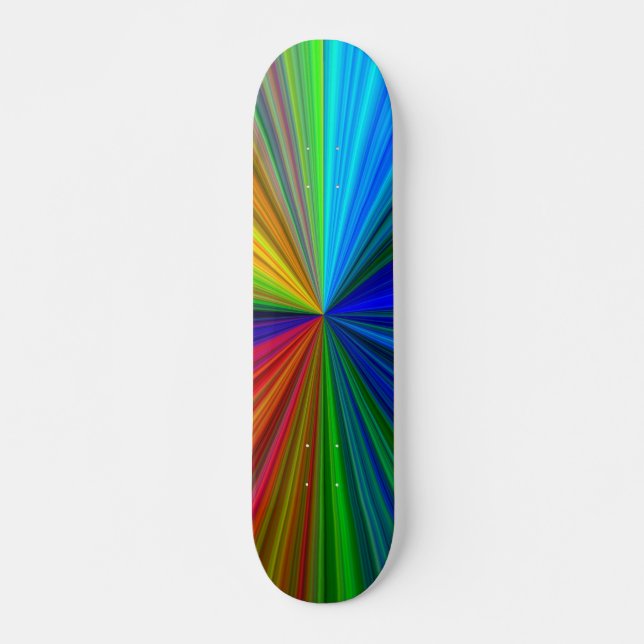 Rainbow Burst Skateboard (Front)