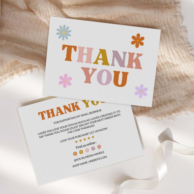 Rainbow Business Thank You Card (Creator Uploaded)