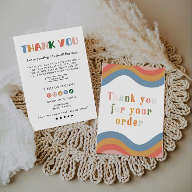 Rainbow Business Thank You Card (Creator Uploaded)