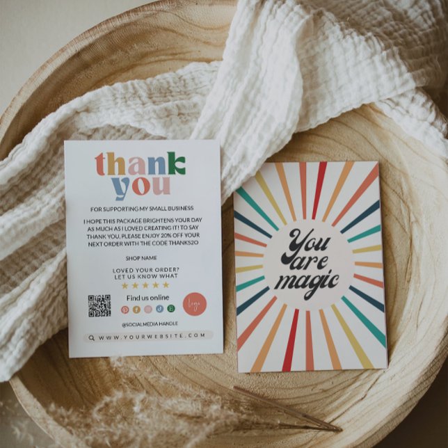 Rainbow Business Thank You Card (Creator Uploaded)