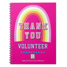 Rainbow Business Volunteer Thank You Hot Pink