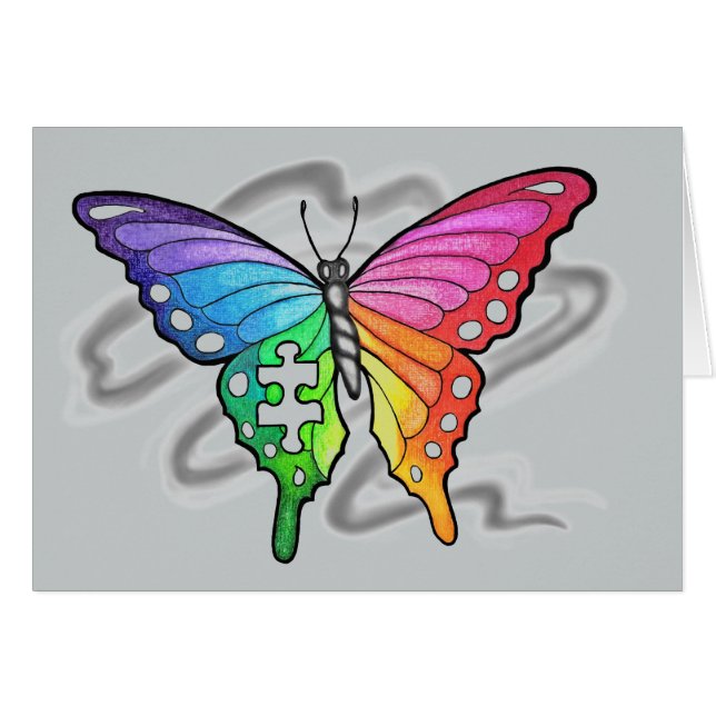 Rainbow Butterfly (Front Horizontal)