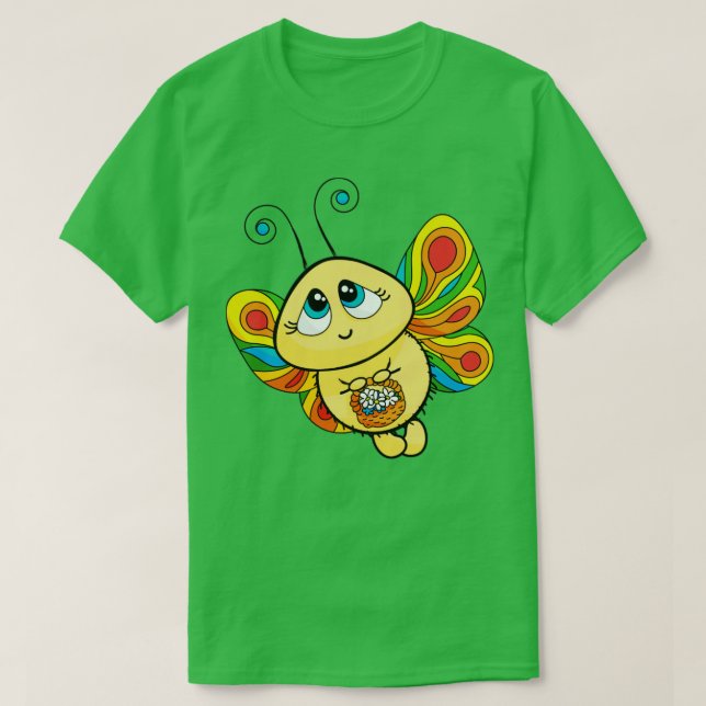 Rainbow butterfly1  T-Shirt (Design Front)