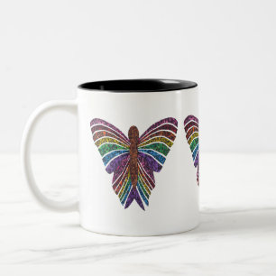 Rainbow Butterfly - 2-Tone Mug (11oz)