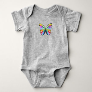 Rainbow Butterfly Baby Bodysuit