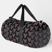 Rainbow Butterfly (black) - Duffel Bag
